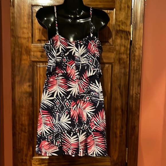 Tropical Palm Leaf Print Dress - Picture 5 of 8
